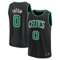 Punc B.Celtics #0 Jayson Tatum  Black Fast Break Replica Player Jerseys - Statement Edition