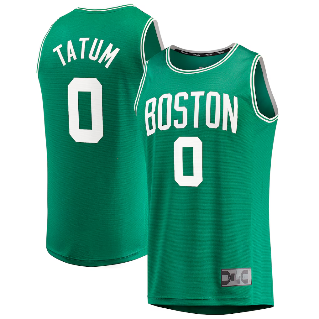 Punc B.Celtics #0 Jayson Tatum  Kelly Green Fast Break Replica Jerseys - Icon Edition