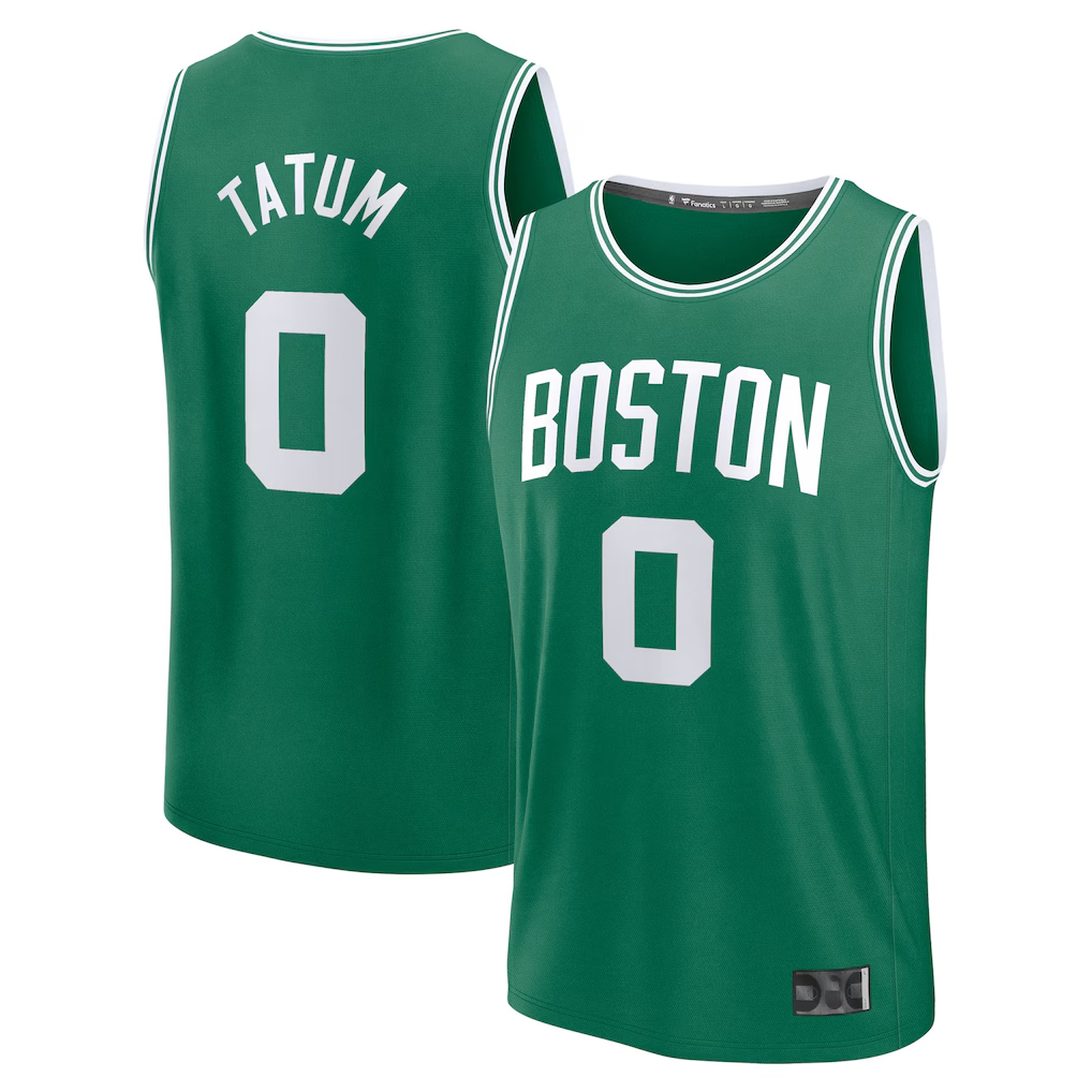 Punc B.Celtics #0 Jayson Tatum  Kelly Green Fast Break Replica Player Jerseys - Icon Edition
