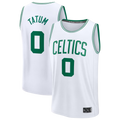 Punc B.Celtics #0 Jayson Tatum White Fast Break Replica Player Jerseys - Association Edition