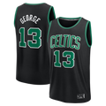 Punc B.Celtics #13 Paul George Black Fast Break Replica Jerseys - Statement Edition