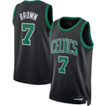 Punc B.Celtics #7 Jaylen Brown Black Swingman Jerseys - Statement Edition