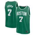 Punc B.Celtics #7 Jaylen Brown  Kelly Green Fast Break Replica Player Jerseys - Icon Edition