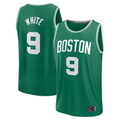 Punc B.Celtics #9 Derrick White  Kelly Green Fast Break Replica Player Jerseys - Icon Edition