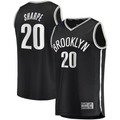 Punc B.Nets #20 Day'Ron Sharpe  Black Fast Break Replica Jerseys - Icon Edition
