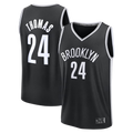 Punc B.Nets #24 Cam Thomas Black Fast Break Replica Jerseys - Icon Edition
