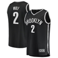 Punc B.Nets #2 Daniel Wolf Black Fast Break Replica Jerseys - Icon Edition
