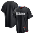 Punc B.Orioles Black City Connect Home Game Blank Player Stitched Jerseys