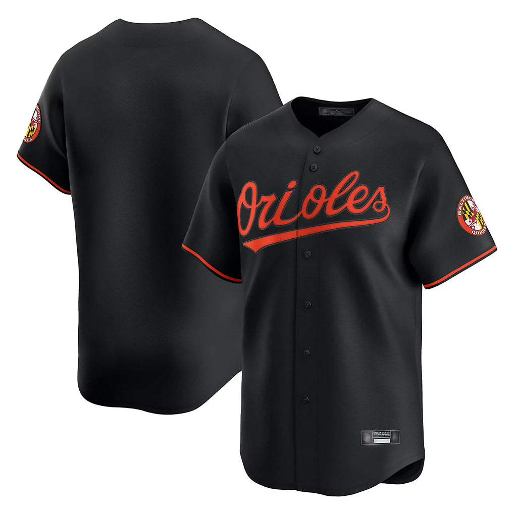 Punc B.Orioles Black Limited Home Game Blank Player Stitched Jerseys