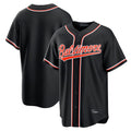 Punc B.Orioles Black Out Fashion Home Game Blank Player Stitched Jerseys