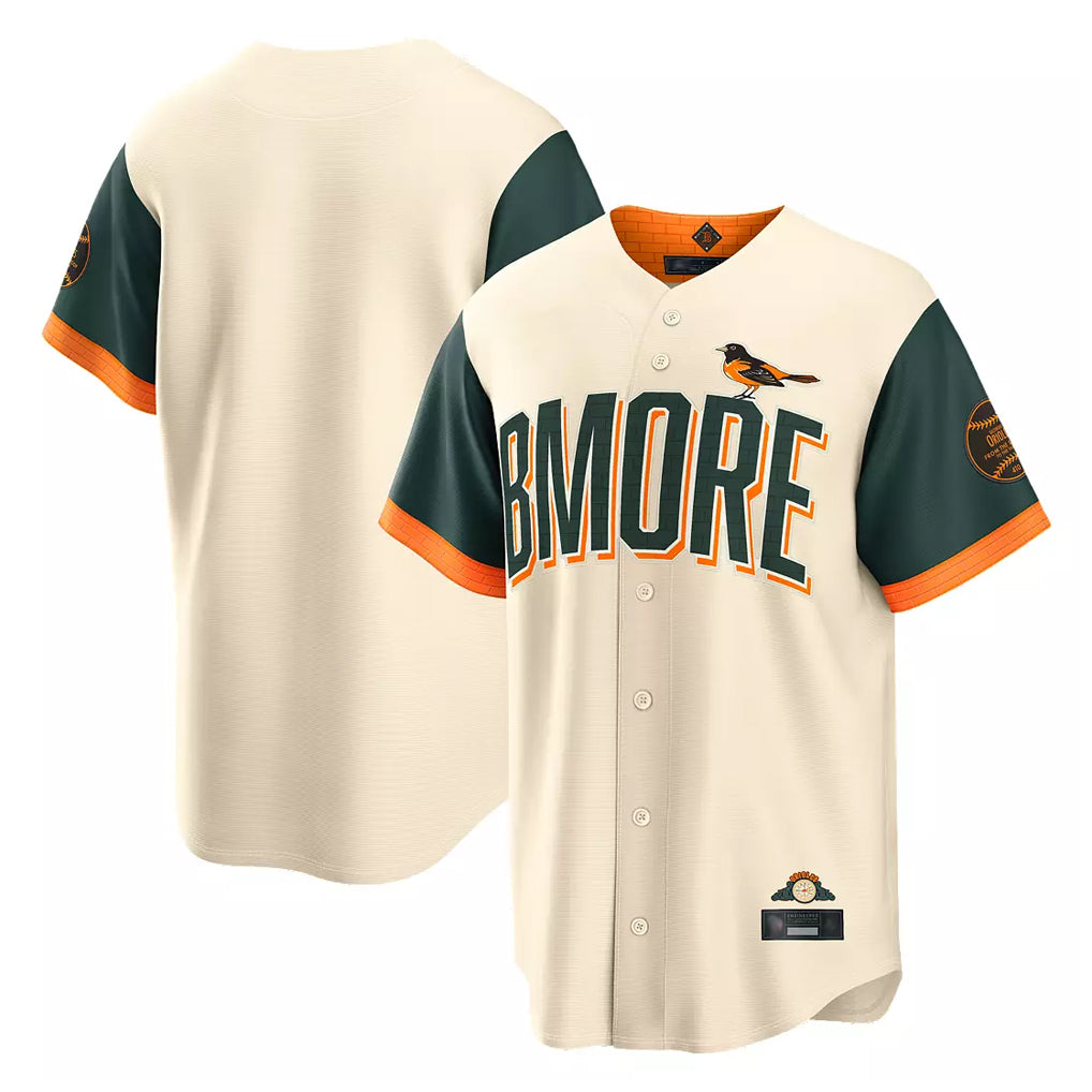 Punc B.Orioles Cream 2026 City Connect Home Blank Player Stitched Jerseys