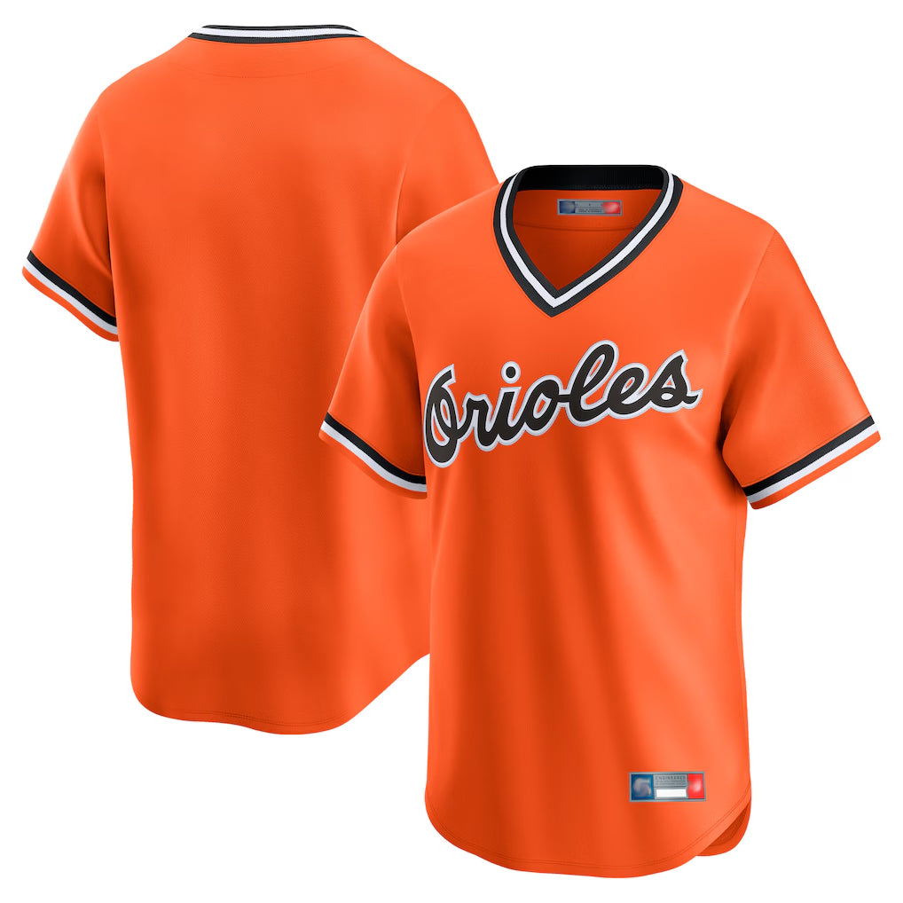 Punc B.Orioles Orange Cooperstown Collection Limited T-shirt Home Blank Player Stitched Jerseys
