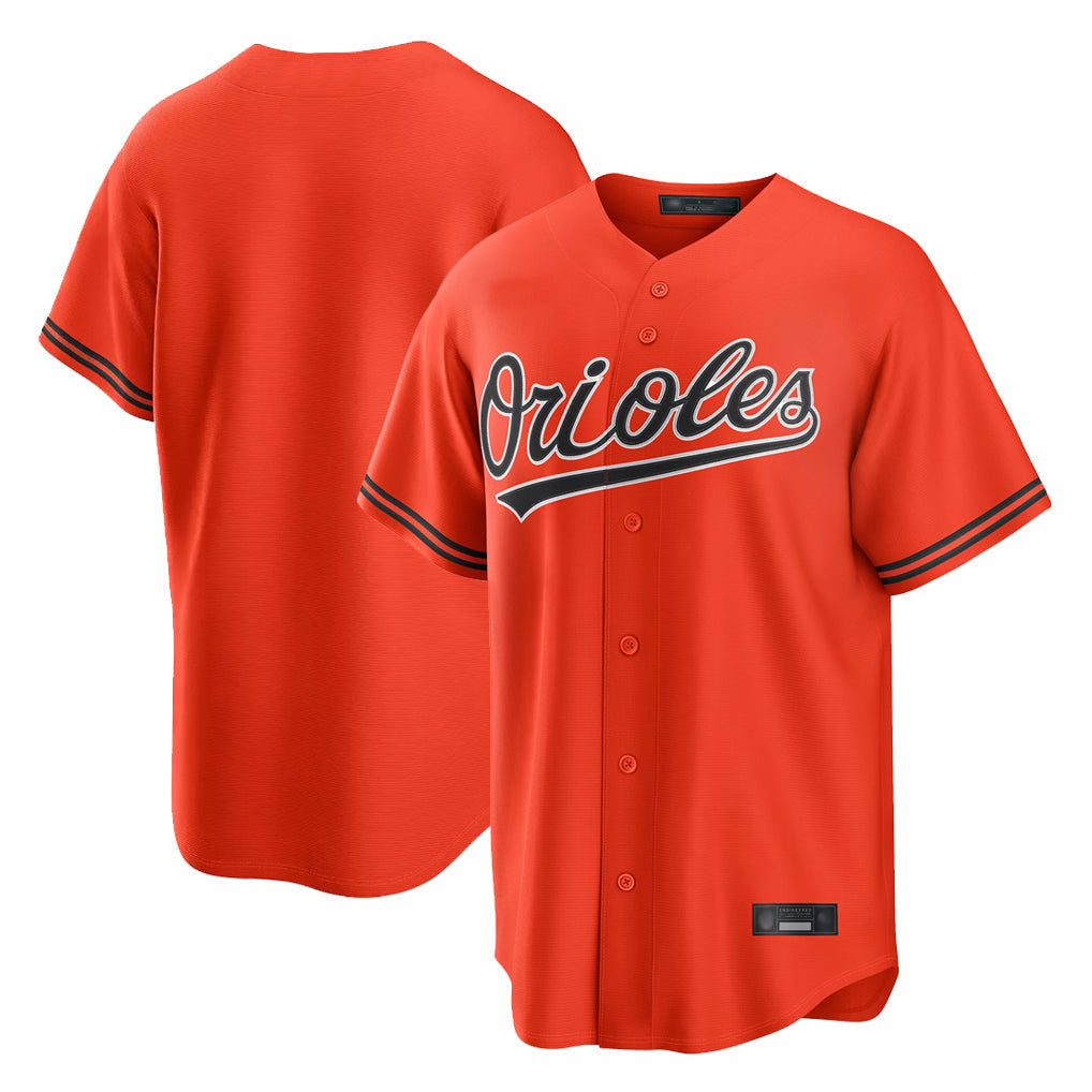 Punc B.Orioles Orange Home Game Blank Player Stitched Jerseys