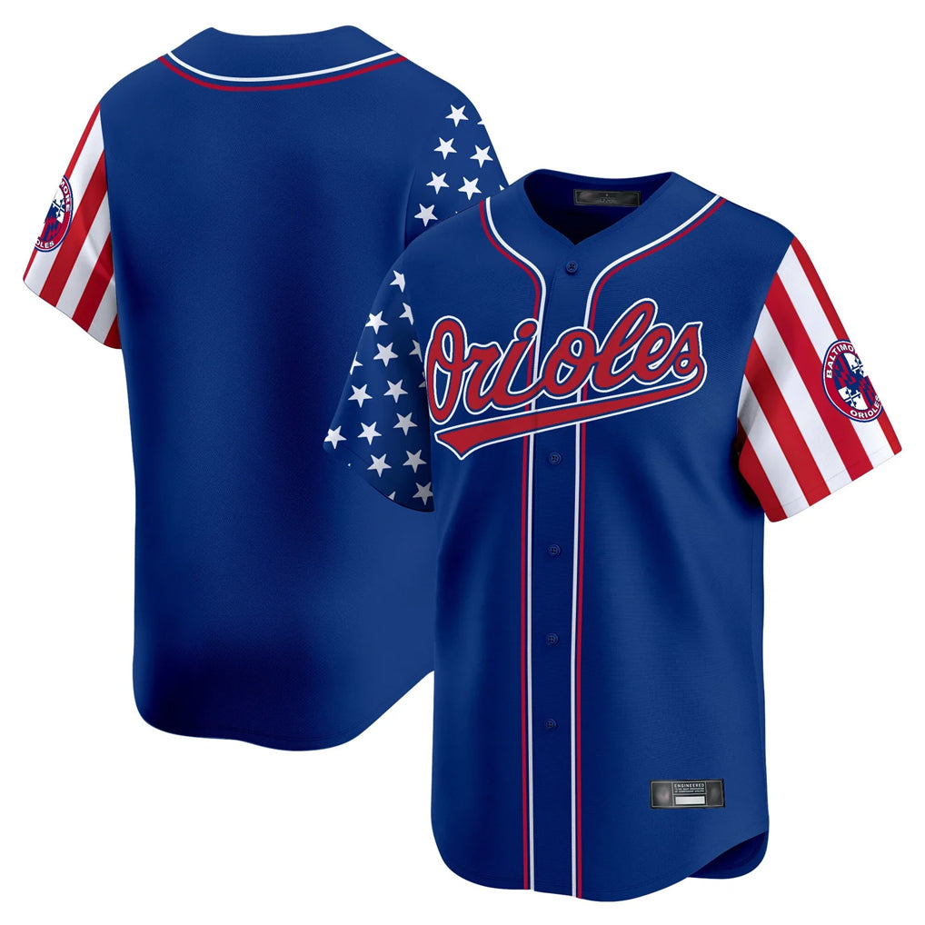 Punc B.Orioles Royal Independence Day Vapor Premier Limited Home Game Blank Player Stitched Jerseys