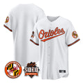 Punc B.Orioles White 30th Anniversary of 2131 Home Game Blank Player Stitched Jerseys