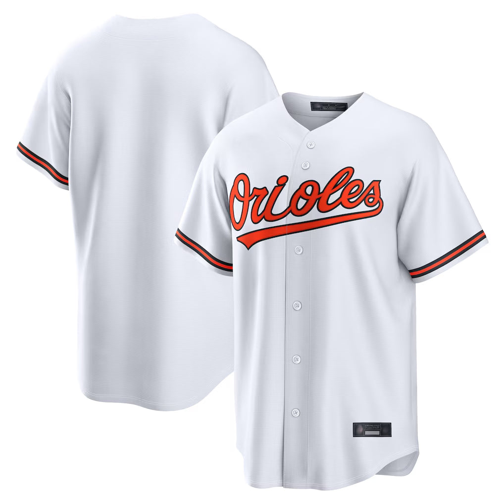 Punc B.Orioles White Home Game Blank Player Stitched Jerseys