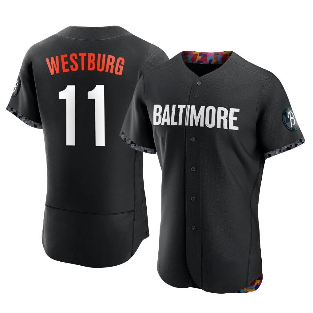 Punc B.Orioles #11 Jordan Westburg Player Black City Connect Limited Elite Home Game Stitched Jerseys