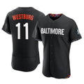 Punc B.Orioles #11 Jordan Westburg Player Black City Connect Limited Elite Home Game Stitched Jerseys