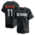 Punc B.Orioles #11 Jordan Westburg Player Black City Connect Limited Home Game Stitched Jerseys