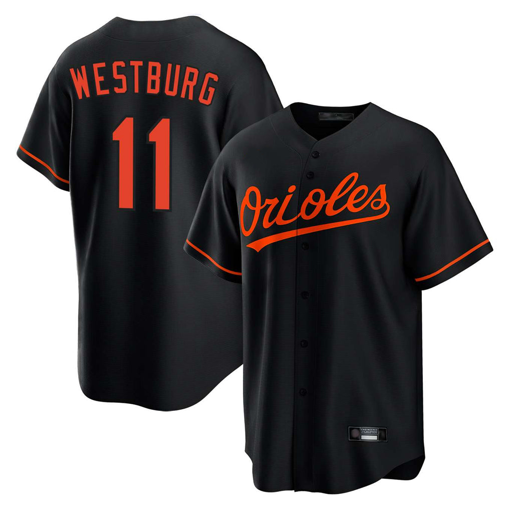 Punc B.Orioles #11 Jordan Westburg Player Black Home Game Stitched Jerseys