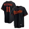 Punc B.Orioles #11 Jordan Westburg Player Black Home Game Stitched Jerseys