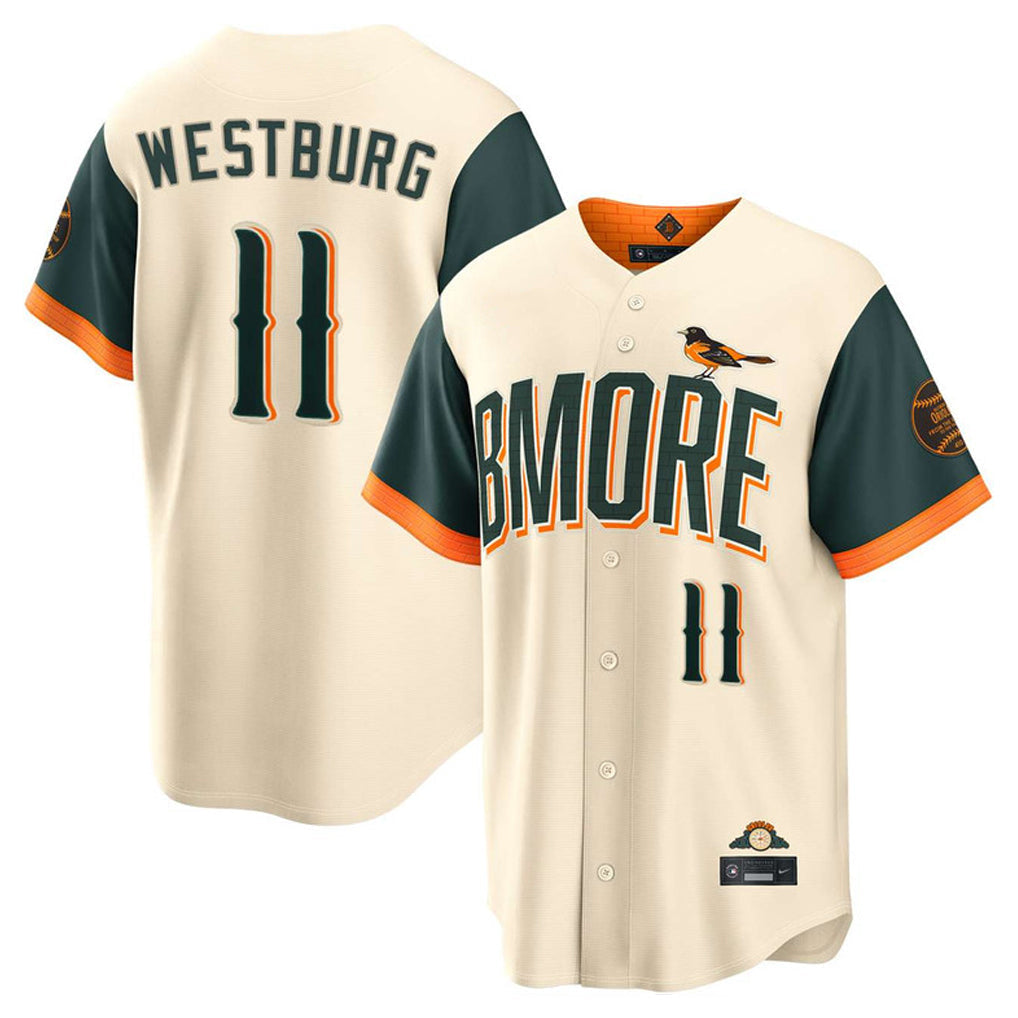 Punc B.Orioles #11 Jordan Westburg Player Cream 2026 City Connect Home Game Stitched Jerseys