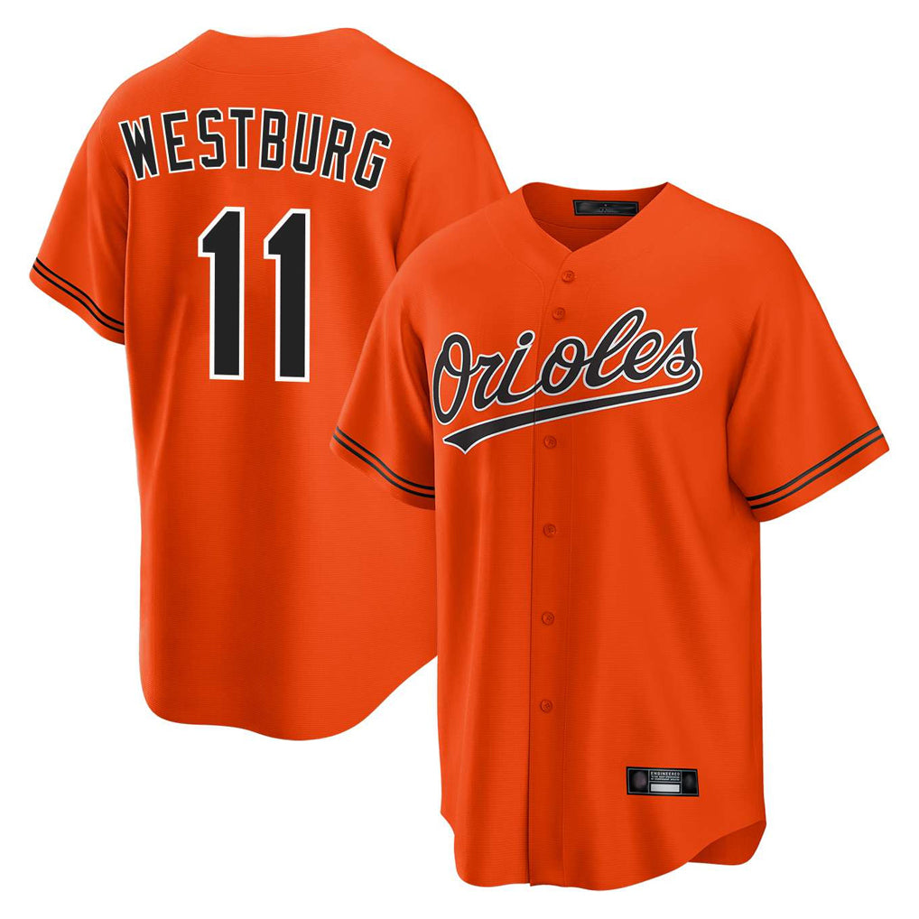 Punc B.Orioles #11 Jordan Westburg Player Orange Home Game Stitched Jerseys
