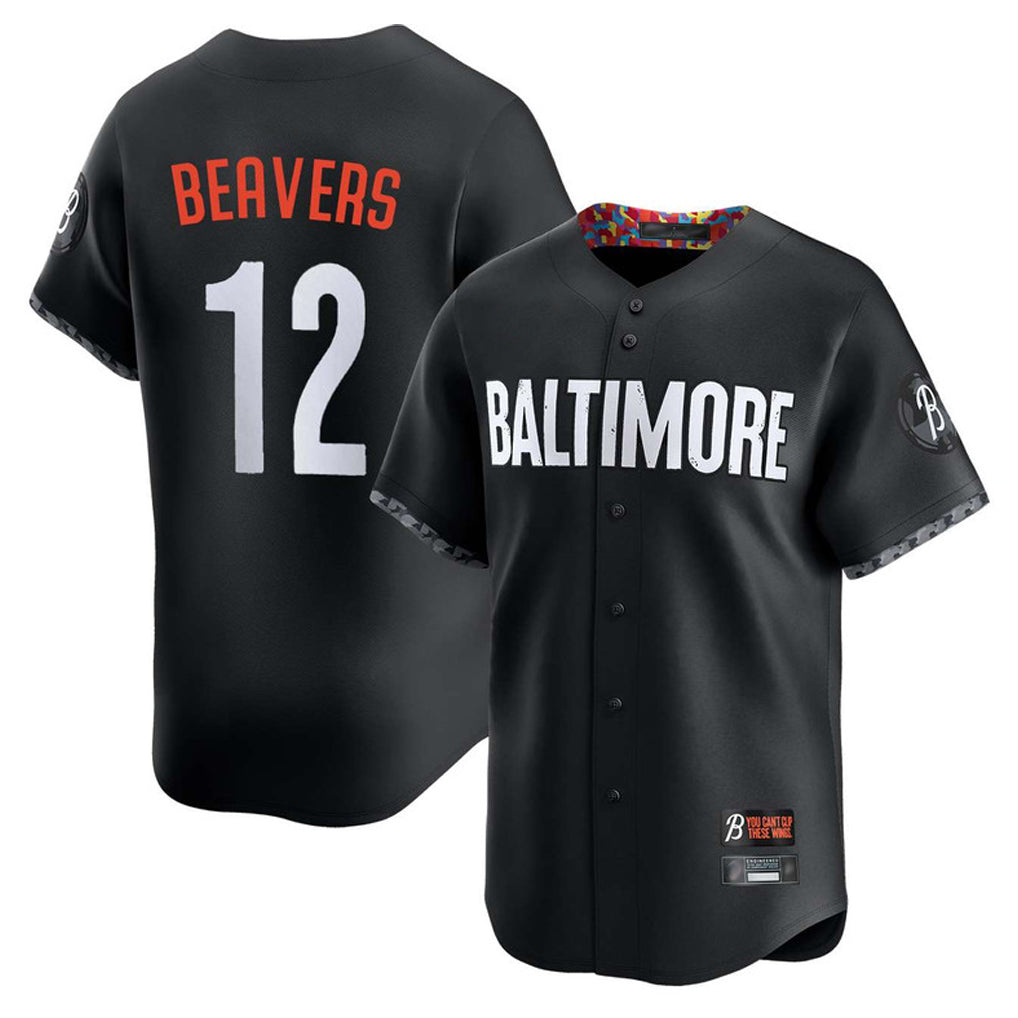 Punc B.Orioles #12 Dylan Beavers Player Black City Connect Limited Home Game Stitched Jerseys