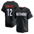 Punc B.Orioles #12 Dylan Beavers Player Black City Connect Limited Home Game Stitched Jerseys