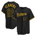 Punc B.Orioles #12 Dylan Beavers Player Black Snake Skin City Home Game Stitched Jerseys