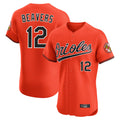 Punc B.Orioles #12 Dylan Beavers Player Orange Limited Elite Home Game Stitched Jerseys