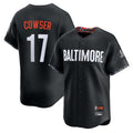 Punc B.Orioles #17 Colton Cowser Player Black City Connect Limited Home Game Stitched Jerseys