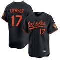 Punc B.Orioles #17 Colton Cowser Player Black Limited Home Game Stitched Jerseys