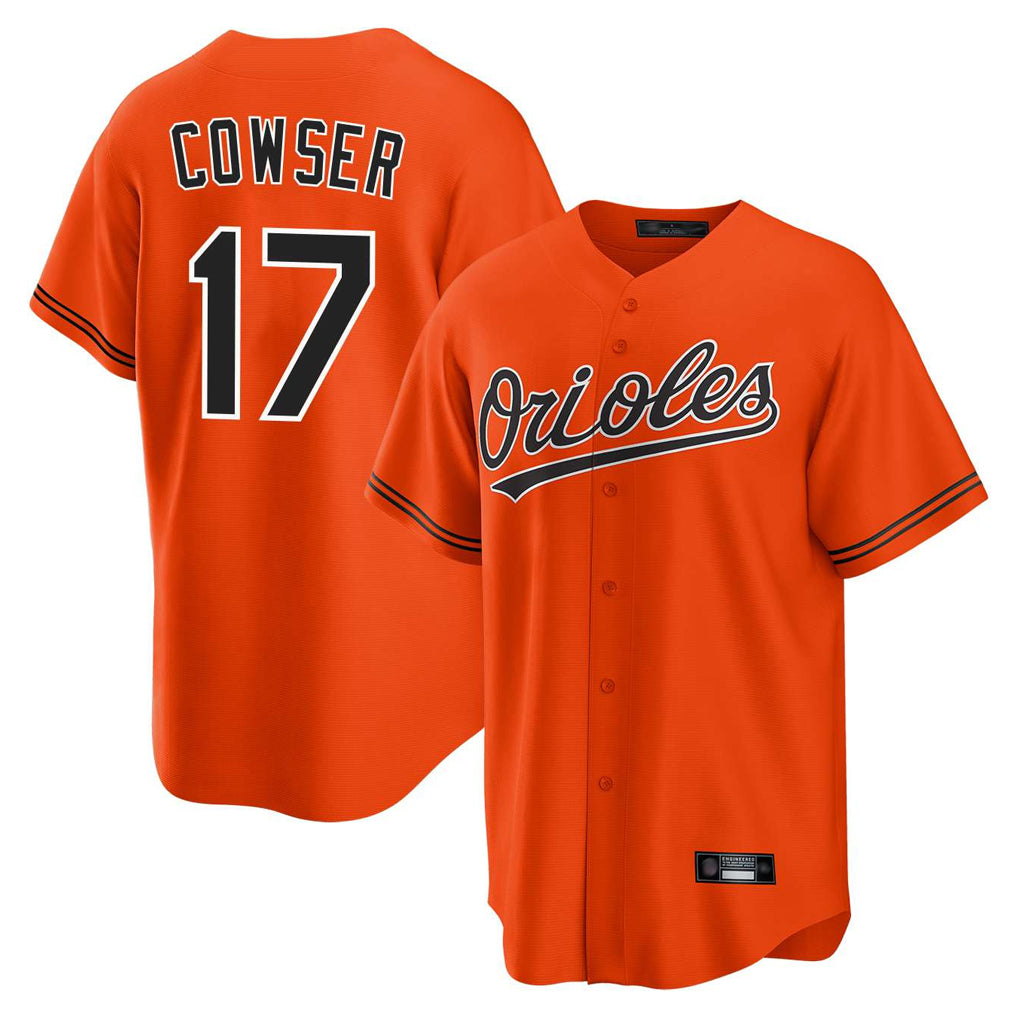 Punc B.Orioles #17 Colton Cowser Player Orange Home Game Stitched Jerseys
