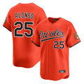 Punc B.Orioles #25 Pete Alonso Player Orange Limited Home Game Stitched Jerseys