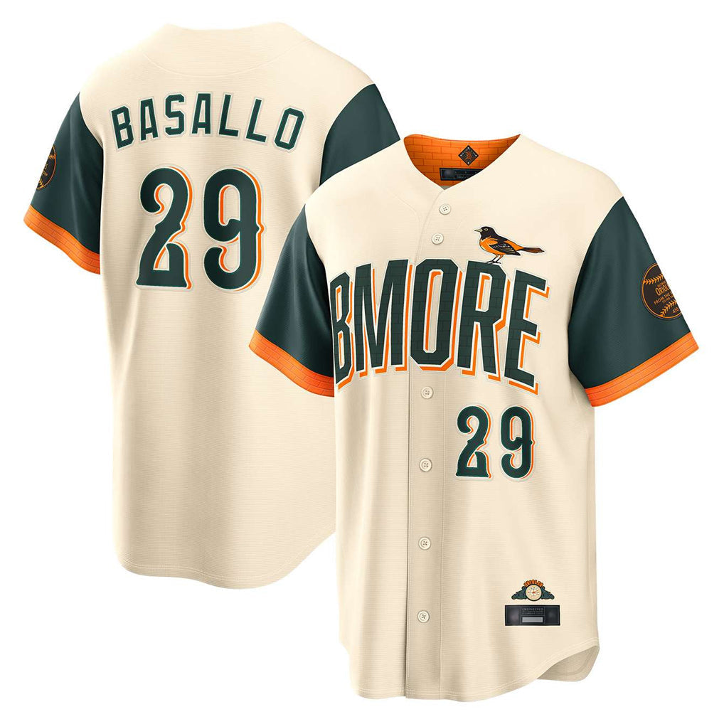 Punc B.Orioles #29 Samuel Basallo Player Cream 2026 City Connect Home Game Stitched Jerseys