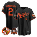 Punc B.Orioles #2 Gunnar Henderson Player Black 30th Anniversary of 2131 Home Game Stitched Jerseys