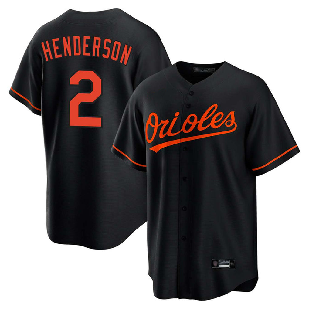 Punc B.Orioles #2 Gunnar Henderson Player Black Home Game Stitched Jerseys