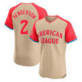 Punc B.Orioles #2 Gunnar Henderson Player Cream American League All-Star Limited Elite Home Game Stitched Jerseys