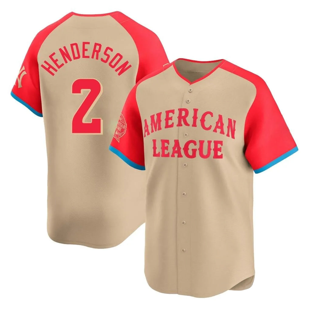 Punc B.Orioles #2 Gunnar Henderson Player Cream American League All-Star Limited Home Game Stitched Jerseys