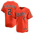 Punc B.Orioles #2 Gunnar Henderson Player Orange Limited Home Game Stitched Jerseys