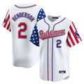 Punc B.Orioles #2 Gunnar Henderson Player White Independence Day Vapor Premier Limited Home Game Stitched Jerseys