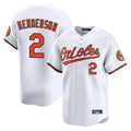Punc B.Orioles #2 Gunnar Henderson Player White Limited Home Game Stitched Jerseys