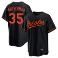 Punc B.Orioles #35 Adley Rutschman Black Home Game Stitched Jerseys