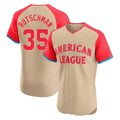 Punc B.Orioles #35 Adley Rutschman Cream American League All-Star Limited Elite Home Game Stitched Jerseys