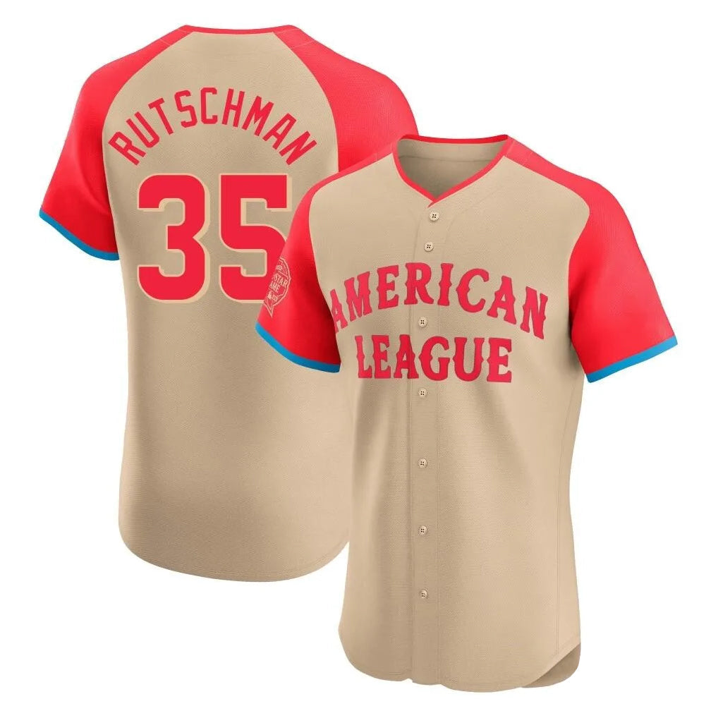 Punc B.Orioles #35 Adley Rutschman Cream American League All-Star Limited Elite Home Game Stitched Jerseys