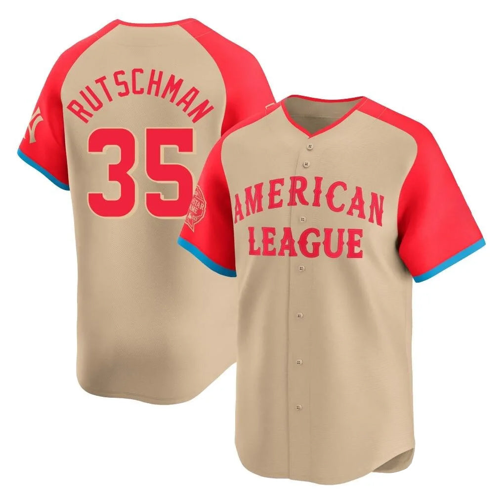 Punc B.Orioles #35 Adley Rutschman Cream American League All-Star Limited Home Game Stitched Jerseys