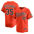 Punc B.Orioles #35 Adley Rutschman Orange Limited Home Game Stitched Jerseys