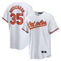 Punc B.Orioles #35 Adley Rutschman White Home Game Stitched Jerseys