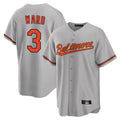Punc B.Orioles #3 Taylor Ward Player Gray Home Game Stitched Jerseys